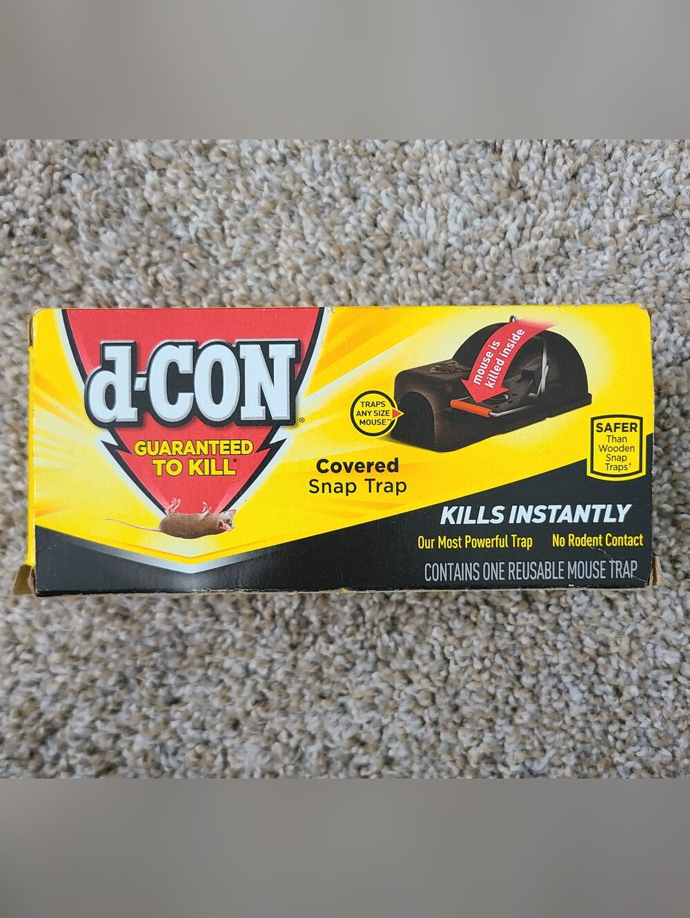 New Covered Snap Trap Mouse Trap - D Con